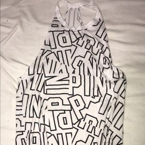 Pink brand halter tank top